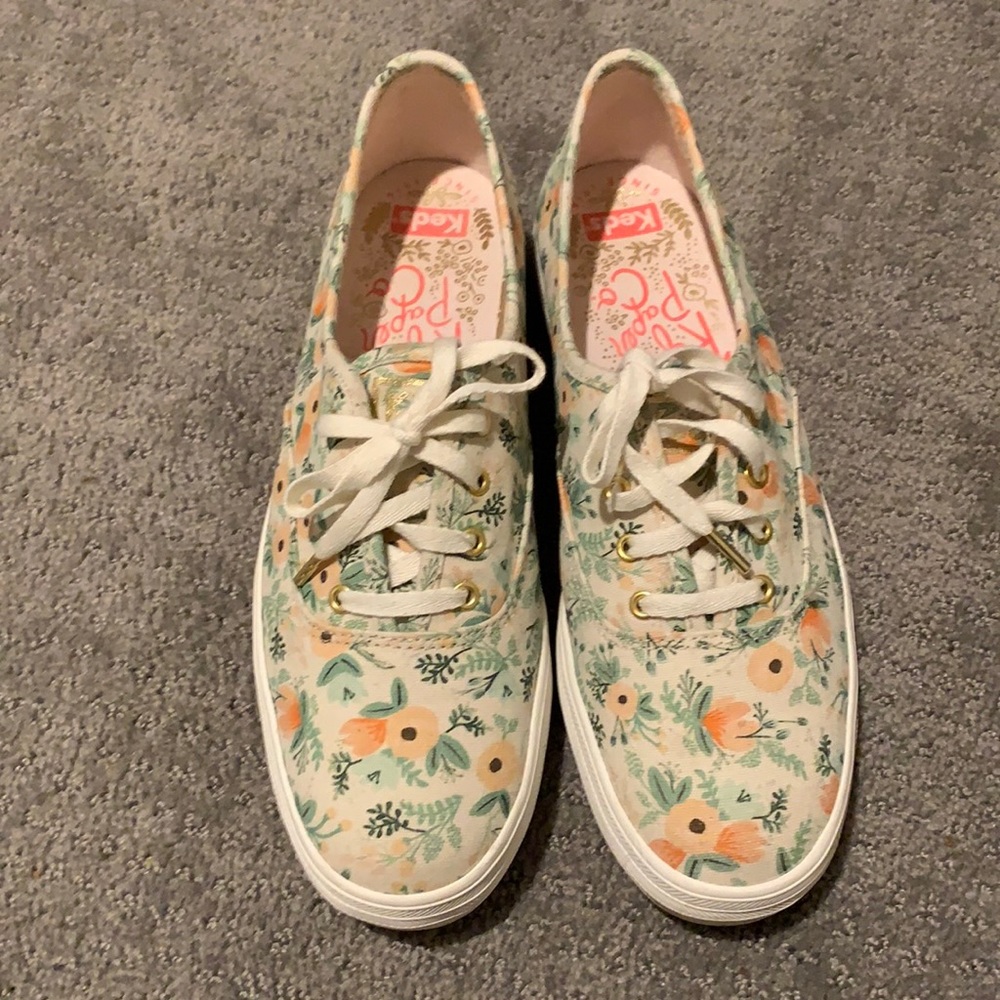 Rifle Paper Co Keds lace up sneakers
